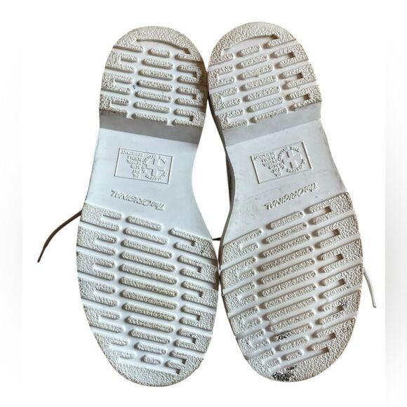 Dr Martens Pascal Painter Leather Combat Boots Womens Size 7 Mens Size 6 White - Picture 5 of 11